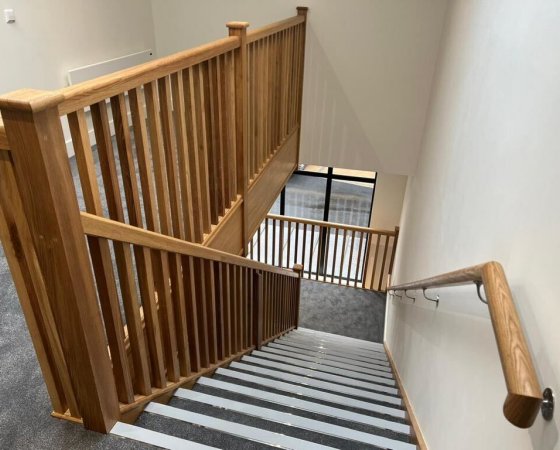 Wooden Commercial Stairs