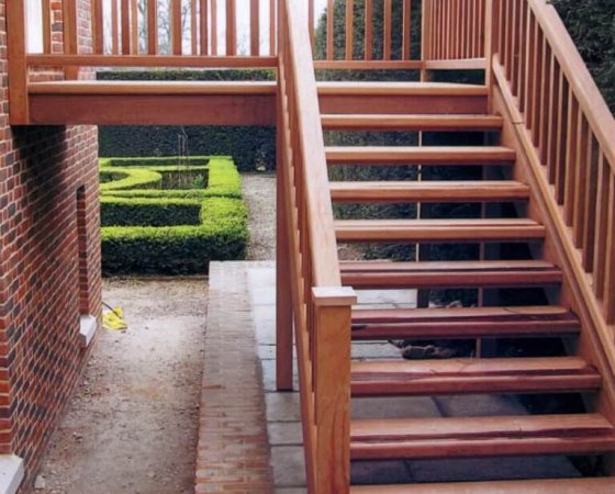 External Staircase Dark Wood