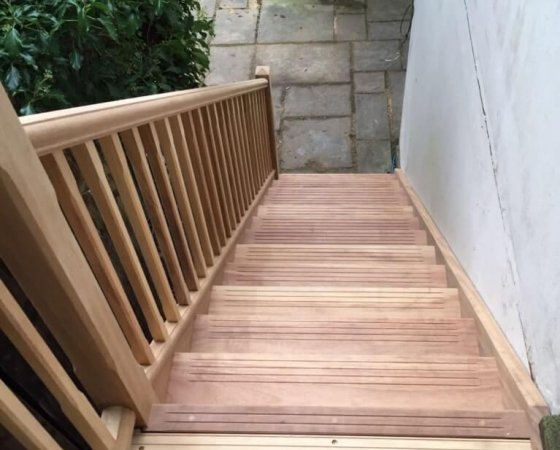 External Staircase Light Wood